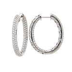 Pavé Diamond Hoop Earrings
