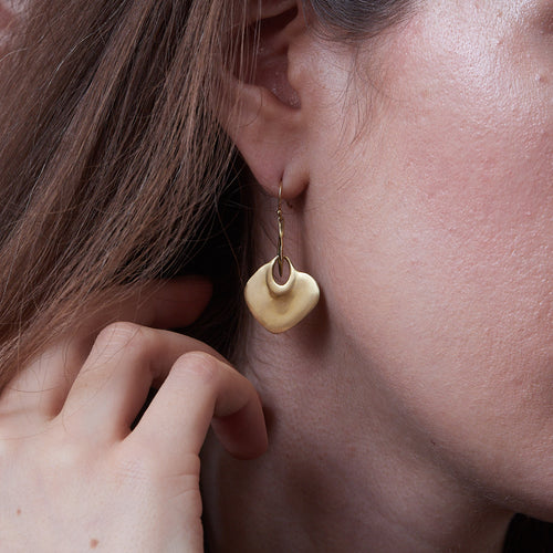 Large Peacock Link Drop Earrings Image 2