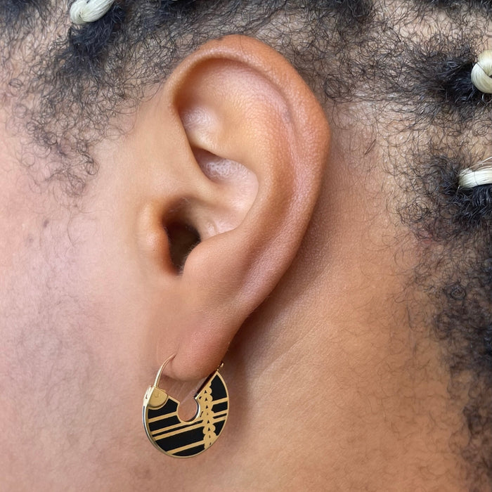 Hoop Earrings With Charm Charm Hoop Earrings Mini Creole 