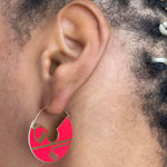 Sari Tamil Midi Creole Reversible Hoop Earrings