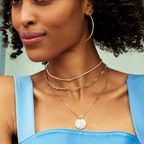 Crescent Hoop Earrings Image 2