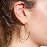 XL Thin Hoop Earrings