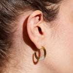 Radiant Round Hoop Earrings