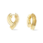 Oera Ribbed Hoop Earrings