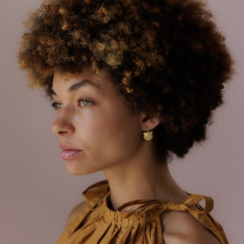 Sun Halo Drop Earrings Image 2