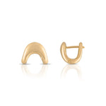Zaha Plain Huggie Earrings