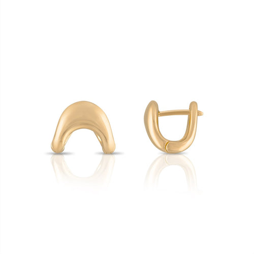 Zaha Plain Huggie Earrings