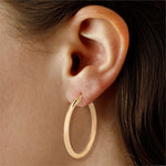 Large Tube Hoop Earrings