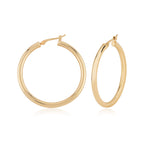 Large Tube Hoop Earrings