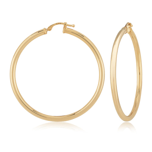 Extra Large Tube Hoop Earrings