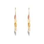 Rainbow Leaf Dangle Earrings