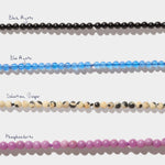 Itty Bitty Black Agate Strand
