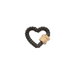 Two-Tone Twisted Heart Lock