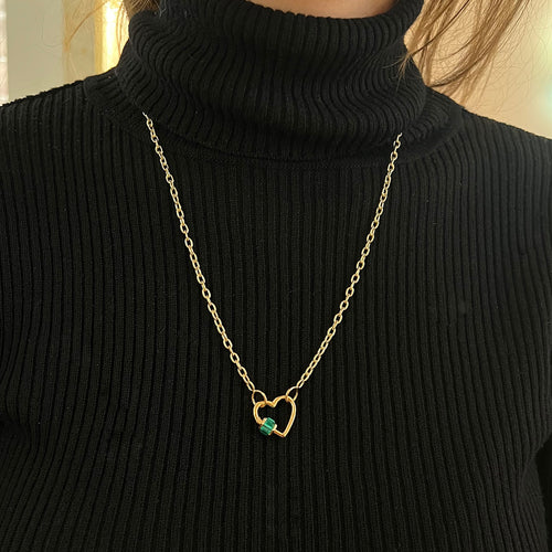 Total Emerald Baguette Baby Heartlock Image 2