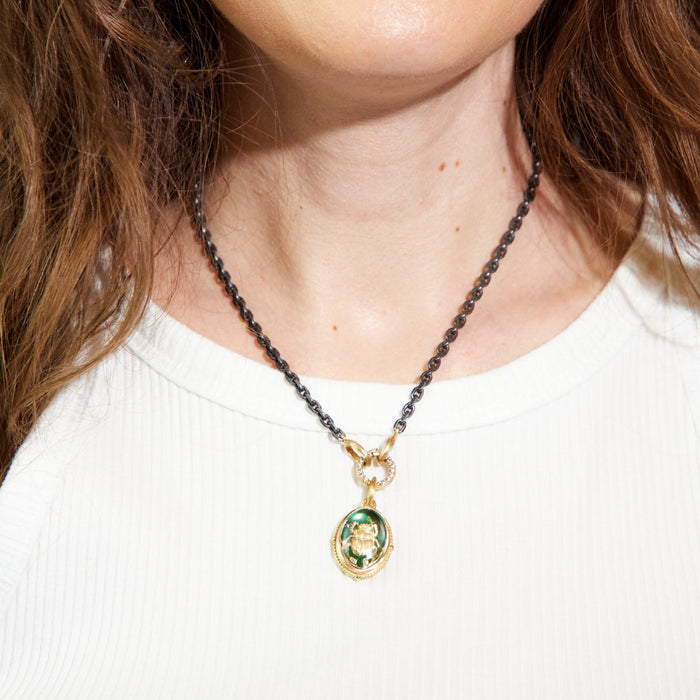 Under the Looking Glass Scarab Charm