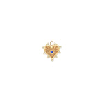 Sapphire & Diamond Mini Radiating Heart Charm