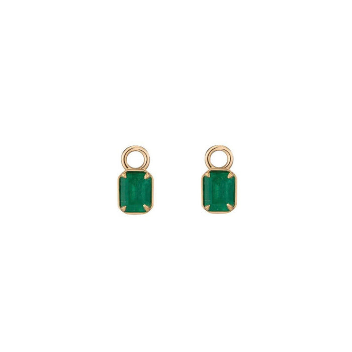 1.78tcw Emerald Cut Muzo Emerald Charms