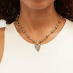 Grey Diamond Heart Pendant