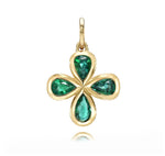 Rosemary Emerald Clover Charm