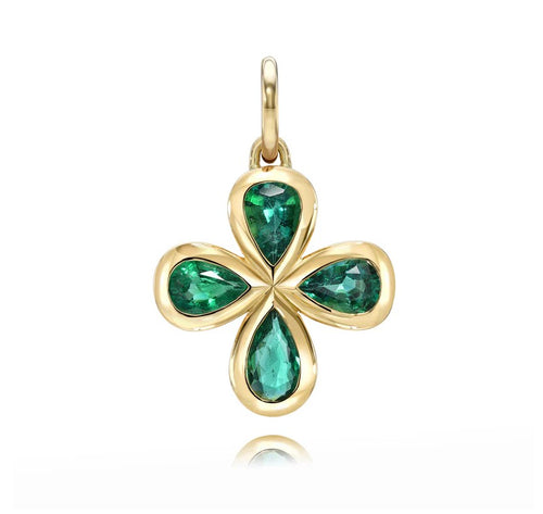 Rosemary Emerald Clover Charm