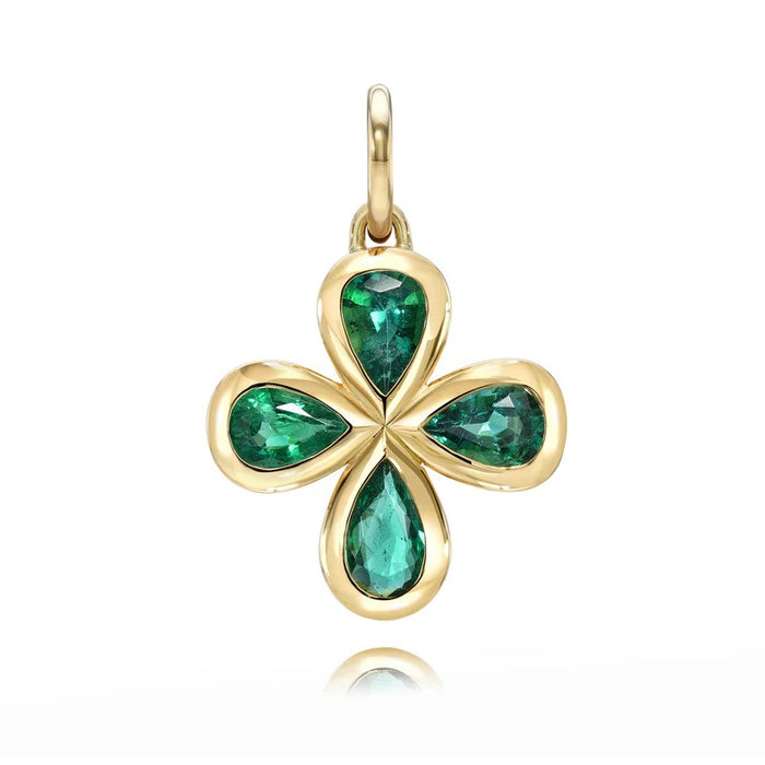 Rosemary Emerald Clover Charm