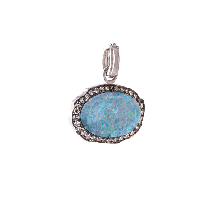 Opal & Diamond Pendant