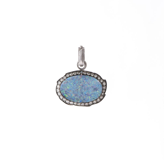 Opal & Diamond Pendant