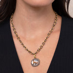 Animal Motif Rock Crystal & Diamond Pendant