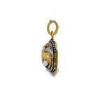 Animal Motif Rock Crystal & Diamond Pendant