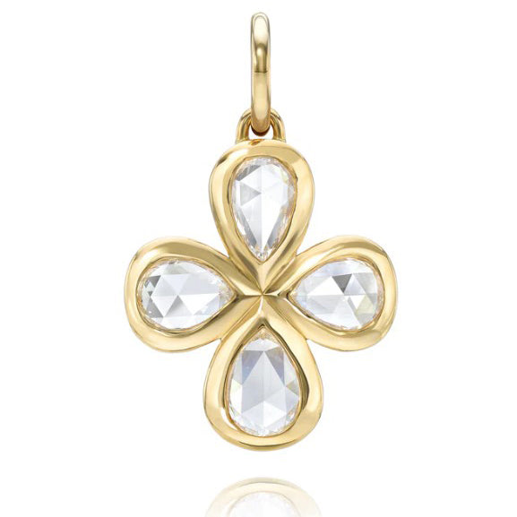 Rosemary Diamond Cross Charm Pendant