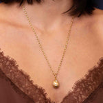 Petra Scattered Diamond Egg Charm Pendant