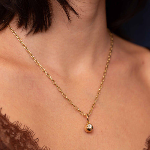 Lola Old Euro Diamond Charm Pendant Image 2