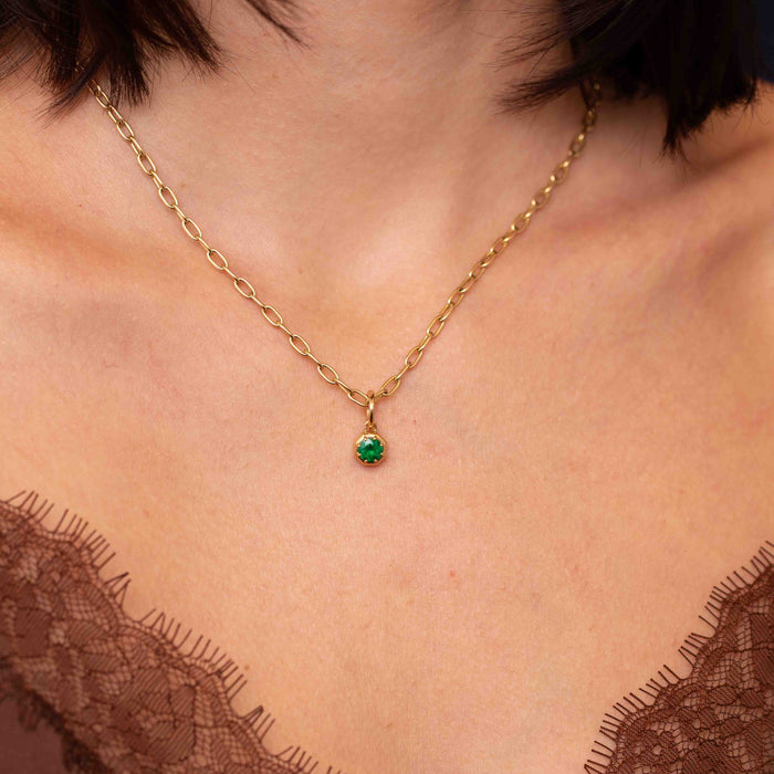 Lola Emerald Charm Pendant
