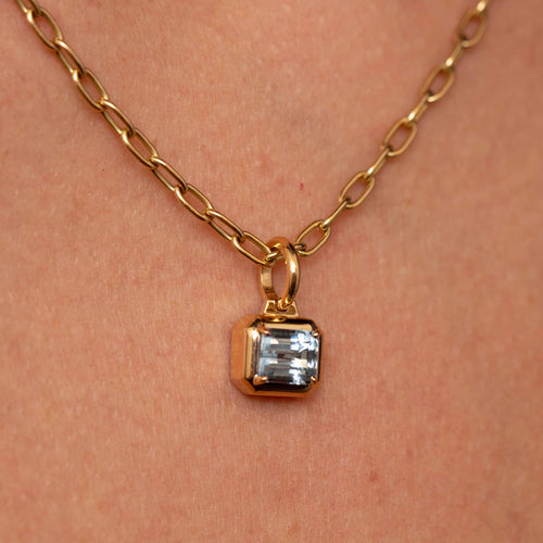 Lola Aquamarine Charm Pendant Image 2