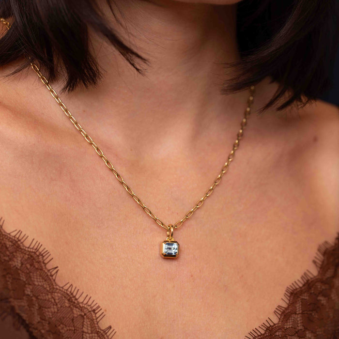 Lola Aquamarine Charm Pendant