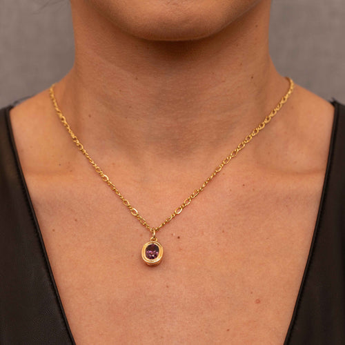 Oval Grape Spinel Ceres Charm Image 2