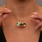 Bi-Color Yellow and Green Tourmaline Ceres Charm