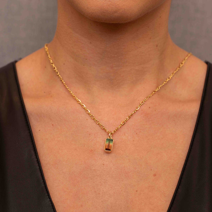 Watermelon Tourmaline Polaris Charm