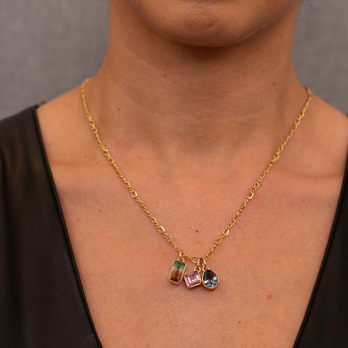 Watermelon Tourmaline Polaris Charm