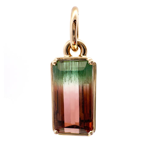 Watermelon Tourmaline Polaris Charm
