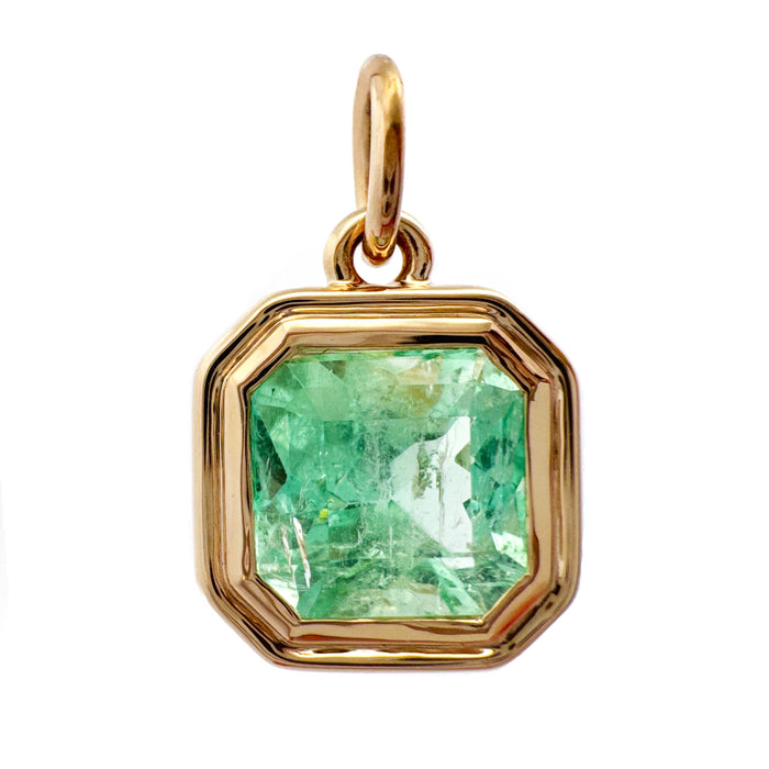 Square Emerald Ceres Charm