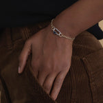 Solo Baguette Babylock with Rhodolite