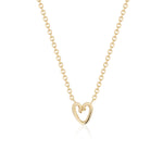 Open Heart Mini Pendant Necklace