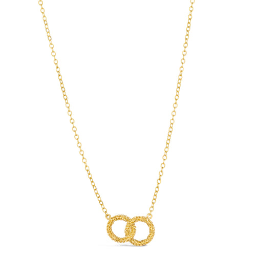 Small Interlocking Circles Necklace