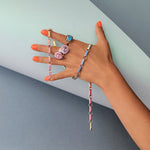 Silver Tile 29 Link Chain