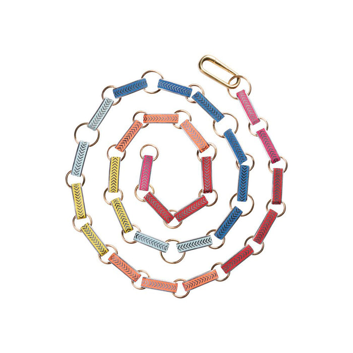 Silver Tile 29 Link Chain