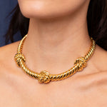 David Webb Knotted Rope Collar Necklace