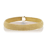 Wide Woven Collar Necklace