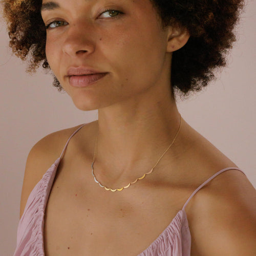 Sunset Cloud Arc Necklace Image 2