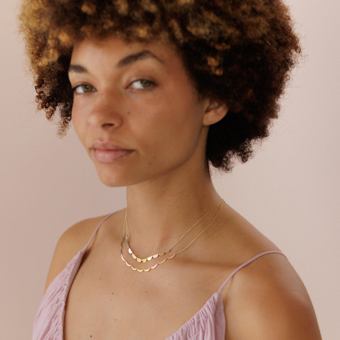 Sunset Cloud Arc Necklace